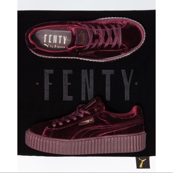 NWT 🔥FENTY x PUMA🔥 Royal Purple Velvet Creepers - Picture 2 of 8